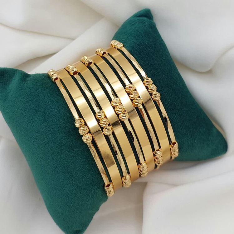 النگوترکیبی جدیدطرح طلا. آینه ای پهن تخت باآلبرنادو۳گوی اصل