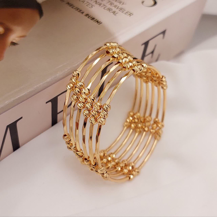 النگو آلبرنادو ۳گوی اصل طرح طلا آبکاری قوی برندمعتبر ysx