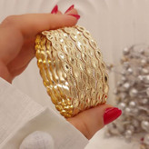 النگو جدید طلاروس اصل مشابه طلا رنگ ثابت تضمینی