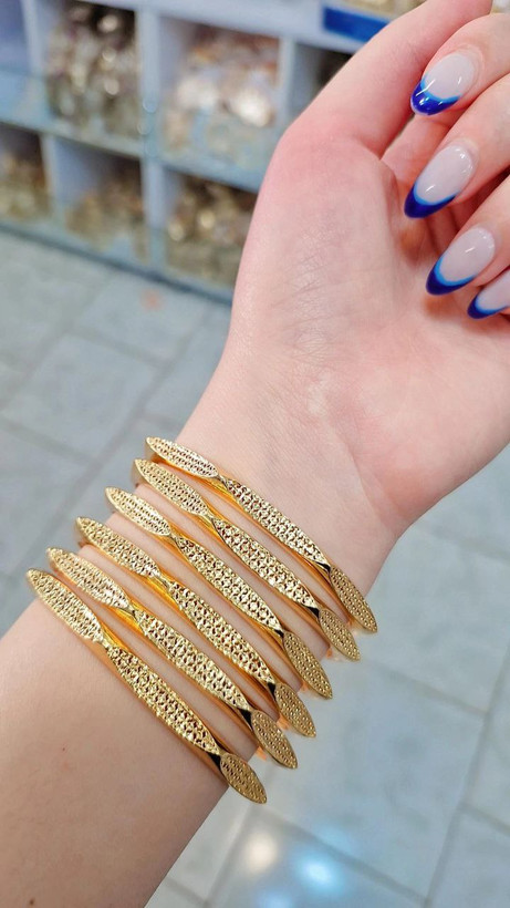 النگو چندضلعی اماراتی فیوژن جدید طرح طلا ،وارداتی باکیفیت