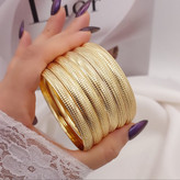 النگو پهن طلاروس اصل جدید زنانه ۳ عددی ۷میل تضمینی