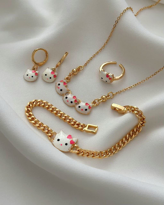 سرویس کیتی بچگانه طرح طلا. وارداتی باکیفیت