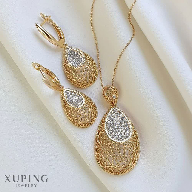 نیمست اشکی طرح طلا برندمعتبرژوپینگ آبکاری طلا ۱۸عیار