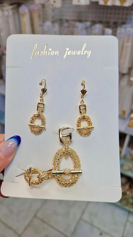 سرویس لوکس هرمس طرح طلا رنگ ثابت وضدحساسیت