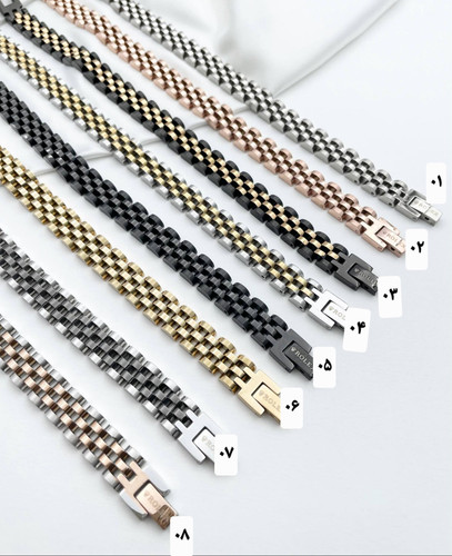 دستبند رولکس استیل درجه یک وارداتی باحک برند