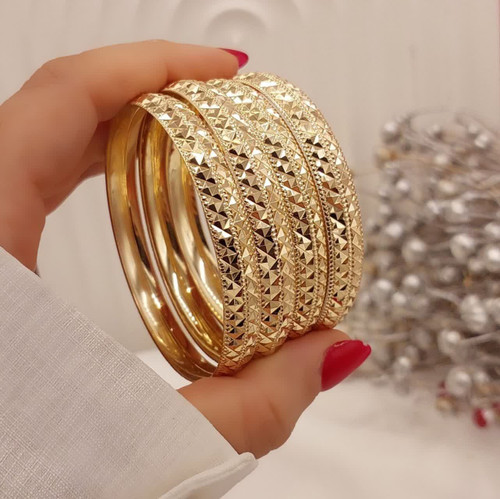 النگوپهن زنانه طرح الماسی طلاروس اصل طرح طلا رنگ ثابت ۸میل