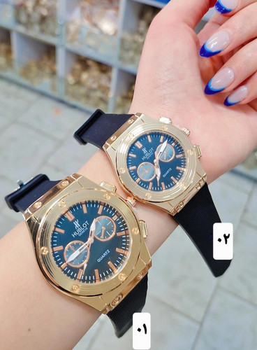 ساعت ست مردانه وزنانه اسپرت برند هابلوت بند سیلیکونی