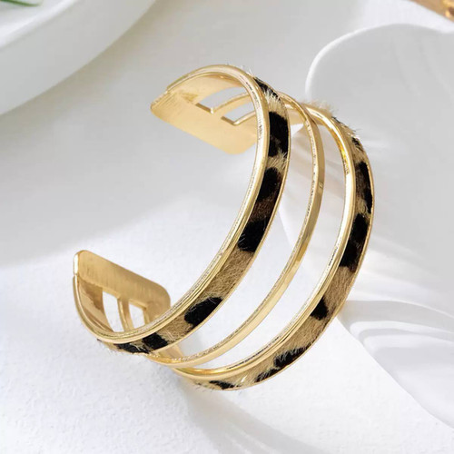 دستبند بنگل پلنگی ترند آبکاری وارداتی باکیفیت