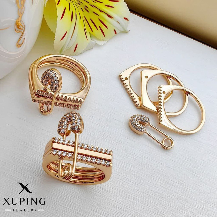 انگشتر سنجاق قفلی طرح جواهری لوکس برندمعتبرژوپینگ