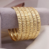 النگوطلاروس اصل پهن،طرح جدیدمشابه طلا پک ۳عددی؛۷ میلیمتر