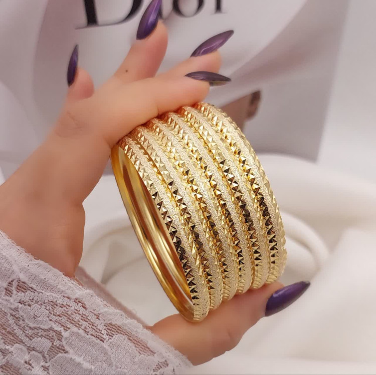 النگوطلاروس پهن طرح طلا جدید تضمینی پک ۳عددی