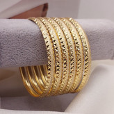 النگوطلاروس زنانه پهن طرح طلا ۷میل پک ۳عددی