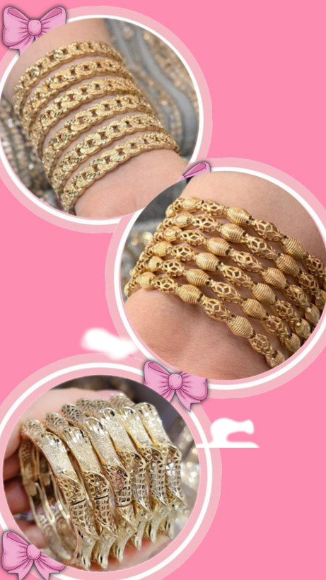 النگو فیوژن اماراتی طلاروس جدیدطرح طلا تضمینی رنگ ثابت