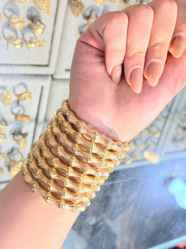 النگو استخوانی اماراتی طلاروس جدیدطرح طلا