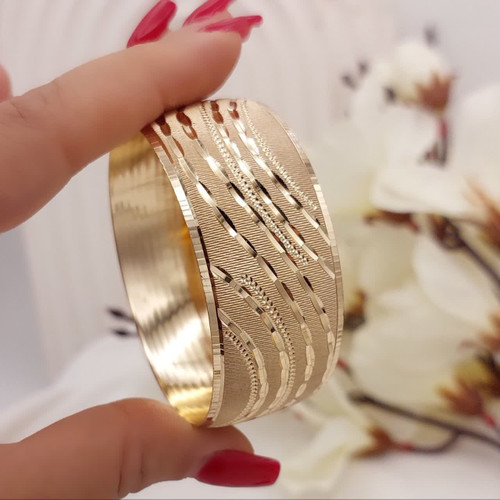 تکپوش ۳سانتی طلاروس زنانه طرح طلا رنگ ثابت