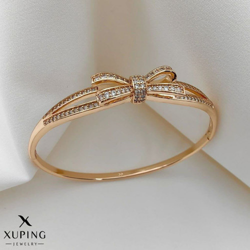 دستبند جواهری مجلسی طرح طلا زنانه. برندمعتبرژوپینگ