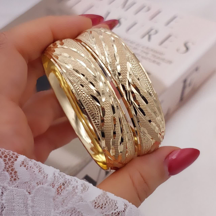 نیم تکپوش طلاروس زنانه طرح طلا تضمینی،۲عددی یک ونیم سانت