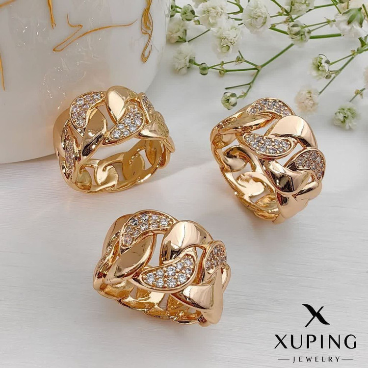 انگشترجواهری کارتیه جدیدطرح طلا رنگثابت برندمعتبر ژوپینگ