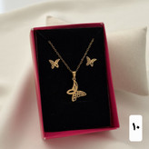 نیمست مینیمال دخترانه طرح طلا رنگ ثابت وضدحساسیت استیل