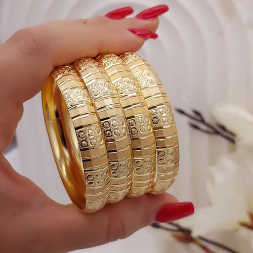 النگوطلاروس پهن ۱۰ میلی رنگ ثابت تضمینی ۲عددی