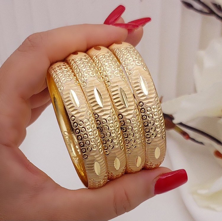 النگوپهن طلاروس اصل جدید طرح طلا رنگثابت تضمینی ۲عددی