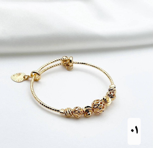 دستبندبنگل آلبرنادو جدیدطرح طلا آبکاری،وارداتی باکیفیت