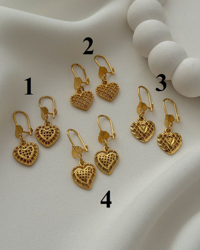 گوشواره بحرینی توری جدید طرح طلا،کیفیت عالی