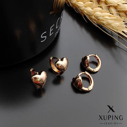 گوشواره حلقه ای نوزادی جدیدطرح طلا رنگ ثابت وضدحساسیت برندمعتبرژوپینگ