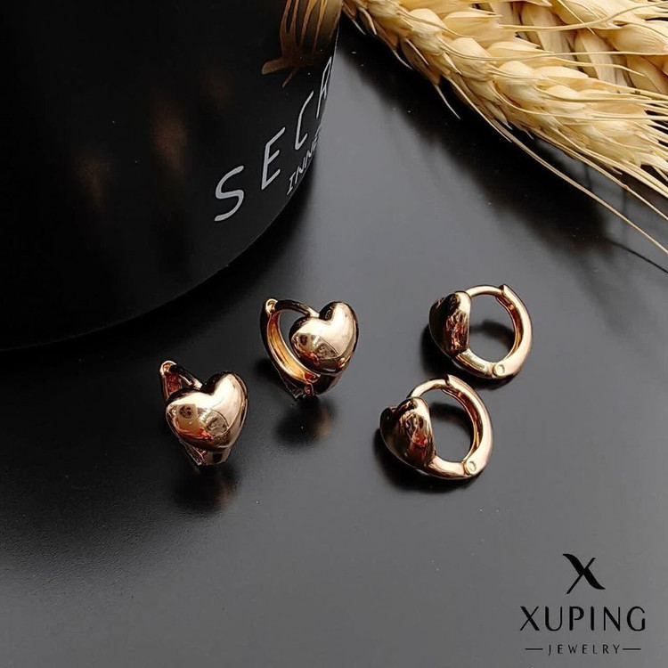 گوشواره حلقه ای نوزادی جدیدطرح طلا رنگ ثابت وضدحساسیت برندمعتبرژوپینگ