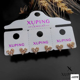 گوشواره میخی قلبی کوچک جدیدطرح طلابرندمعتبر ژوپینگ