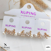 گوشواره میخی گل مرواریدی کوچک جدیدطرح طلابرندمعتبر ژوپینگ