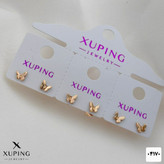 گوشواره میخی پروانه ای کوچک جدیدطرح طلابرندمعتبر ژوپینگ