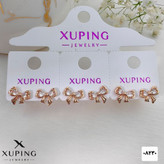 گوشواره میخی پاپیونی مینیمال جدیدطرح طلابرندمعتبر ژوپینگ