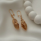 گوشواره آویز خلیجی جدید طرح طلا آبکاری طلا ۱۸عیار برندمعتبرژوپینگ