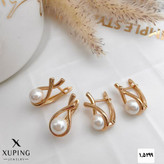 گوشواره اشکی مرواریدی جدیدطرح طلابرندمعتبر ژوپینگ