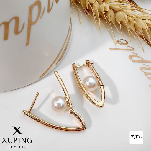 گوشواره مرواریدی شیک و جدیدطرح طلابرندمعتبر ژوپینگ