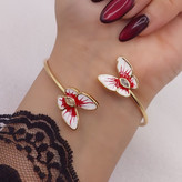 دستبند پروانه میناکاری طرح جدید وارداتی باکیفیت