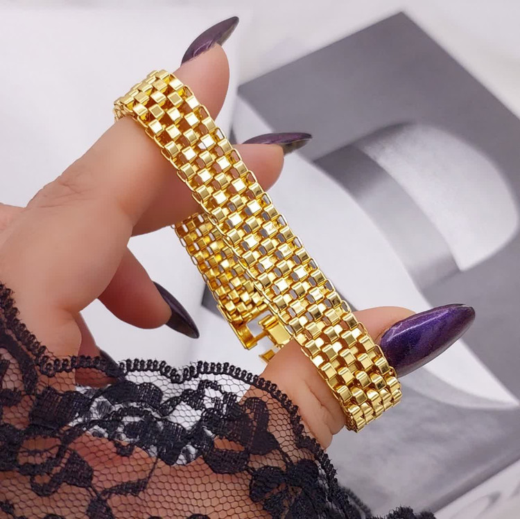 دستبند رولکس زنانه طرح طلا برندمعتبر سیتی گلد وارداتی