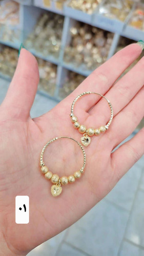 گوشواره آلبرنادو حلقه ای ترند کاملا مشابه طلا سبک ولطیف