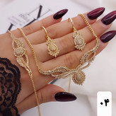 سرویس جواهری طلایی جدیدطرح طلا،رنگثابت تضمینی باکارت ضمانت