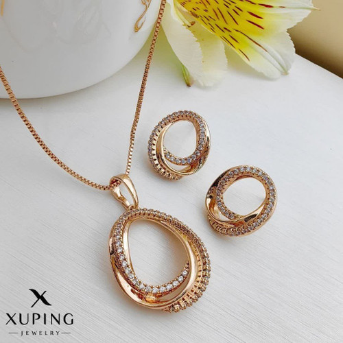 نیمست جواهری مینیمال طلایی ژوپینگ کاملاطرح طلارنگثابت آبکاری طلا۱۸عیار