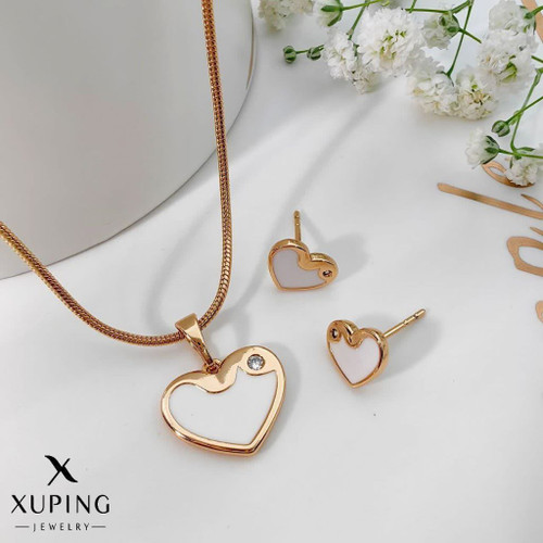 نیمست قلبی مینیمال دخترانه،طرح لوکس ژوپینگ،رنگثابت آبکاری طلا ۱۸عیار