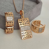 نیمست جواهری جدیدزنانه طرح طلا آبکاری طلا ۱۸عیار برندمعتبرژوپینگ