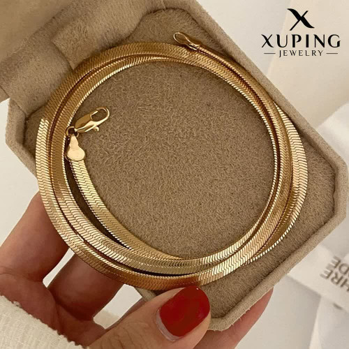 گردنبندماری ضخیم طلایی ژوپینگ.کپی طلارنگثابت آبکاری طلا۱۸عیار