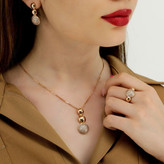 نیمست جواهری طلایی زنانه کپی طرح طلارنگثابت آبکاری قوی طلا