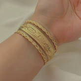 النگو جدید طلاروس اصل ۴ میلی ِمشابه طلا رنگ ثابت تضمینی