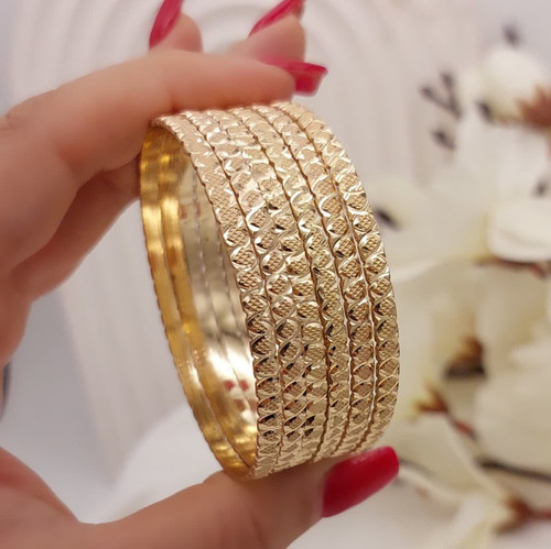 النگوطلاروس اصل جدید طلایی،۶عددی ۳میل رنگثابت تضمینی