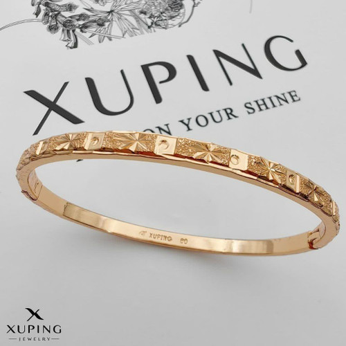 دستبند تکدست طلایی زنانه جدیدطرح طلا ژوپینگ رنگثابت آبکاری طلا۱۸عیار