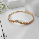 دستبند جواهری لوکس مجلسی کاملا طرح طلا ژوپینگ رنگثابت آبکاری طلا۱۸عیار