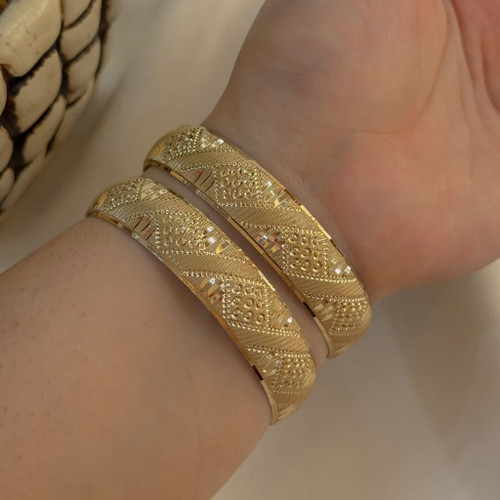 تکپوش طلاروس اصل جدید طرح طلا رنگثابت تضمینی ۱/۵سانتی